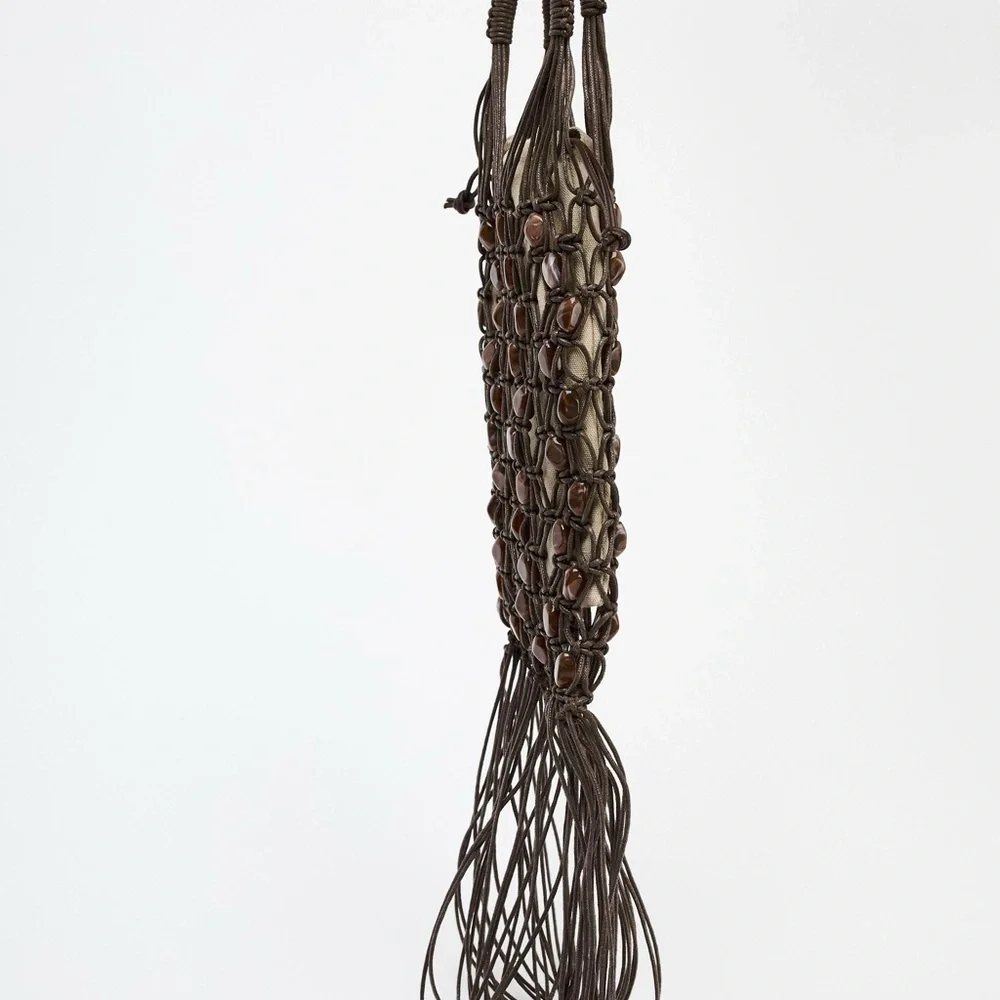 ZARA Beaded Bucket Bag - Picture 5 of 5